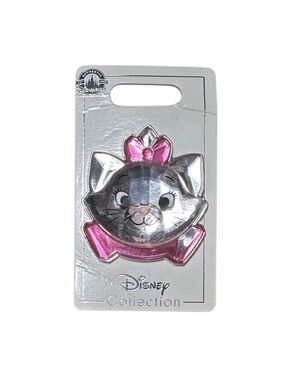 Disney Aristocats Marie Cat Pin in Pink and Silver
